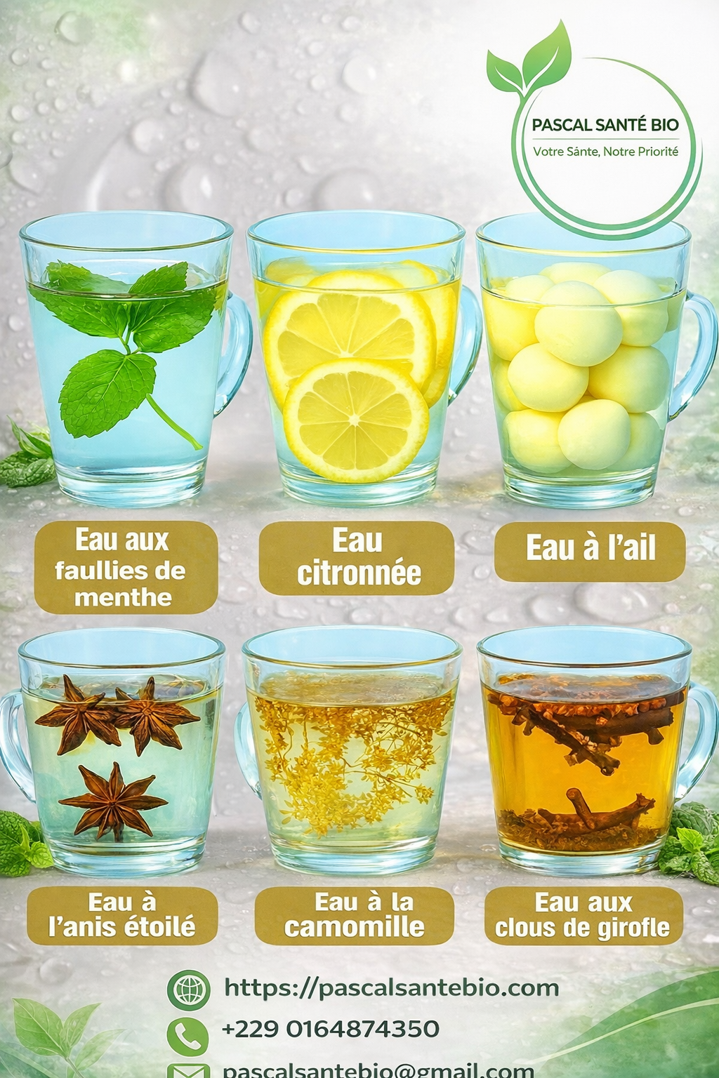 Vertus naturels des eaux infusées avec les épices naturelles