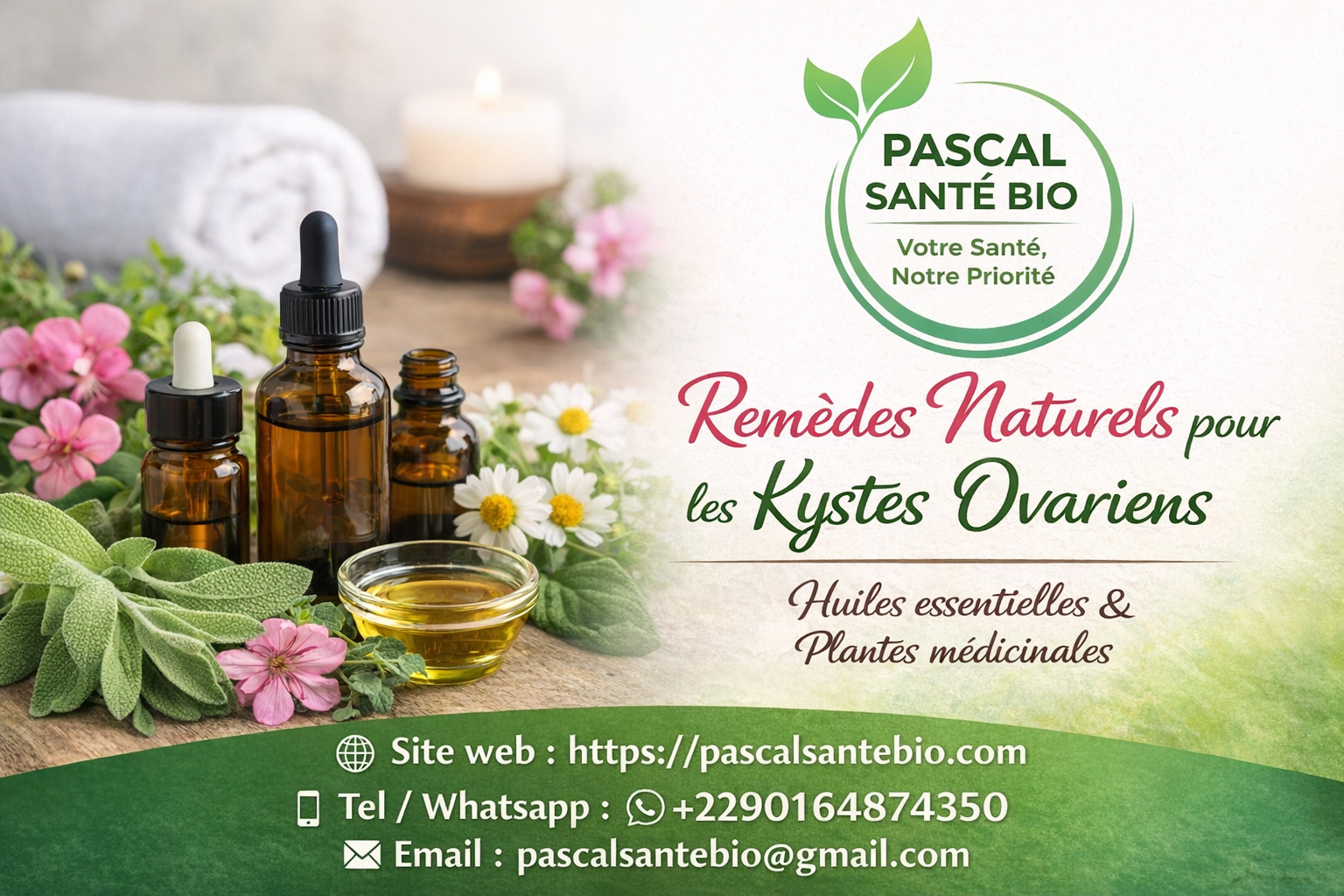 huile essentielle pour kyste ovarien